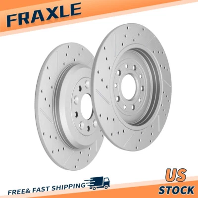 Rotor de freno trasero perforado 330 mm para Ford Explorer Edge Flex Taurus Lincoln Mkx Foto 1 de 4