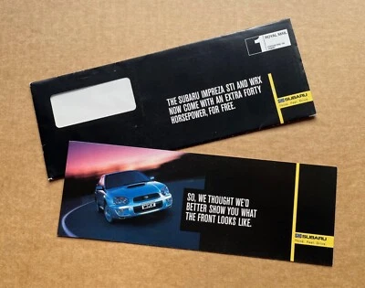 Rare Subaru Impreza STI/WRX Prodrive Performance Pack Brochure/Mailer - 2005 - Image 1 of 4