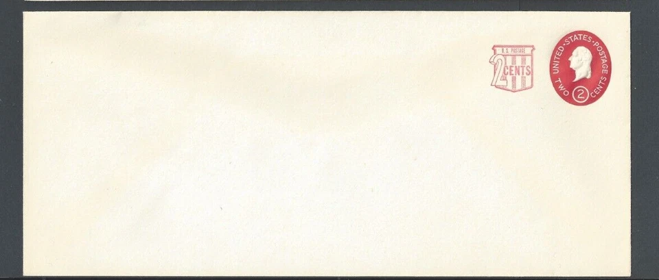 U538 2c Carmine Revalued To 4c Mint Entire Size 23 - Image 1 of 1