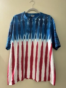 Tie-Dye Vintage Sundog Made in USA Single Stitch T-Shirt Men’s Size Xl July 4th - Picture 1 of 8