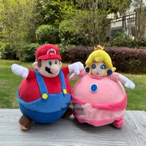 2Pcs Super Mario Bros Wonder Plush Balloon Mario Princess Peach Stuffed Toy Doll - Picture 1 of 12