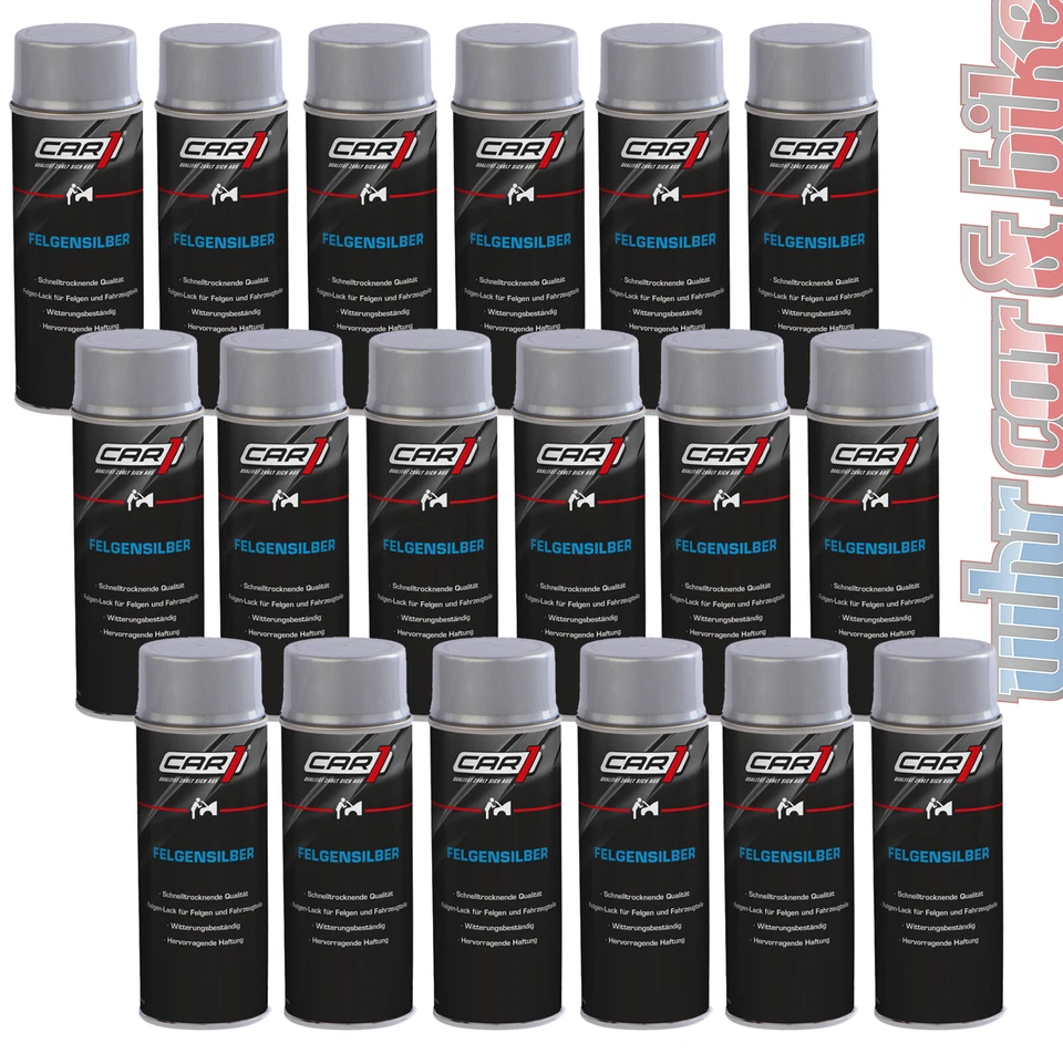 Felgensilber Felgenlack silber 18x 400ml Farbspray Motip Dupli Car1 Spraydose - Bild 1 von 1