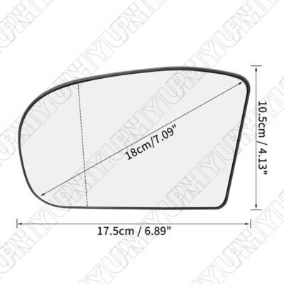 1x Espejo retrovisor lateral izquierdo cristal 2038100121 para Mercedes-Benz E320 E500 E55 AMG 2003-06 Foto 1 de 4