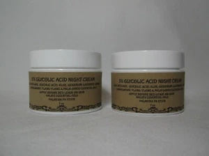 10% GLYKOLSÄURE NACHTCREME FEUCHTIGKEITSSPENDENDE PFLEGECREME DUNKLE FLECKEN AKNE - Bild 1 von 2