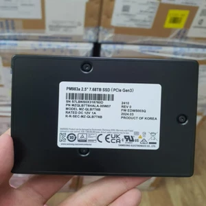 Samsung PM983A 7.68TB SSD 2.5" U.2 PCIe Gen3 NVMe MZ-QLB7T6B MZQLB7T6HALA-00W07 - Imagen 1 de 3
