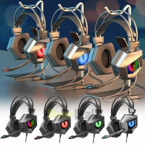 Auriculares LED para juegos para jugadores profesionales para PC computadora portátil de escritorio con micrófono - Imagen 1 de 61