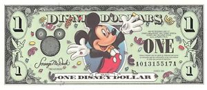 USA / Disney Dollars  $1  Series of 2000  block A  Millennium Issue