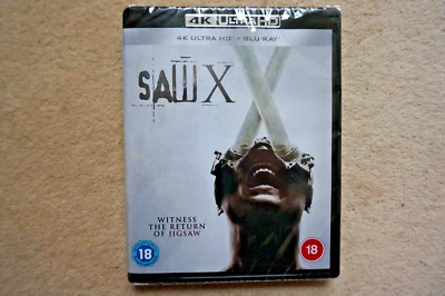4K UHD BLU-RAY  SAW X     BRAND NEW SEALED UK STOCK - Image 1 of 2