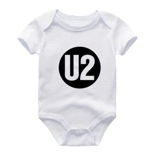 U2 Newborn Band Rock Baby Bodysuit One Piece Romper Springsteen Baby Shower Gift - Picture 1 of 8