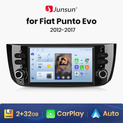 DAB+ Android 13 Autoradio Carplay Für Fiat Grande Punto EVO Linea 2010-2012 Navi - Bild 1 von 4