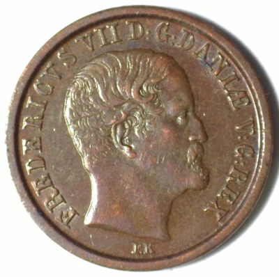 DENMARK 1853 1 RIKS BANK SKILLING STRONG XF - Image 1 of 2