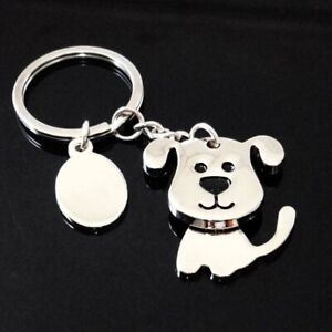 Shaking Dog Cat Metal Key Chain Bag Car Key Holder Men Women  Lovers Fancy Gift