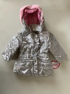 Young Hearts Girls Jacket 12 Months Silver and Pink NEW - Picture 1 of 10