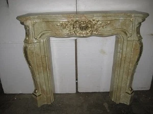 Barock Kaminverkleidung "Farbmarmoriert" Kaminumrandung  Kamin Breite140cm Nr124 - Bild 1 von 8