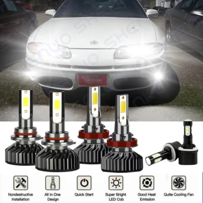6x Faros y faros antiniebla LED para Oldsmobile Aurora 1995-2003 9005 9006 880 Foto 1 de 4