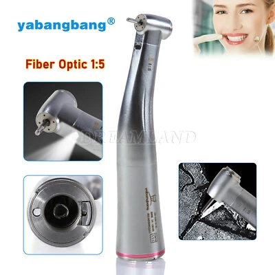 Dental 1:5 LED Fiber Optic Contra Angle Handpiece Fit NSK Ti-MAX X95L