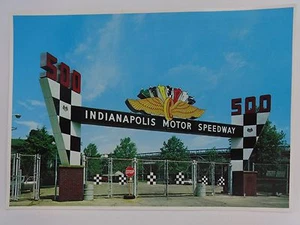 Indianapolis Motor Speedway Old Main Gate Postcard - Picture 1 of 5