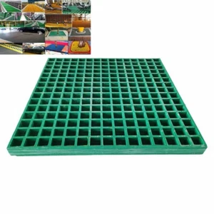 Fiberglass Grille FRP Grating 22.6*22.6" 1.5"Thickness Green 5t Bearing Capacaty - Picture 1 of 15