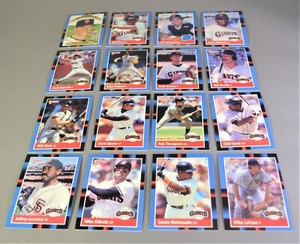 1988 Donruss MLB San Francisco Giants Baseball Sports Trading Cards - You Pick