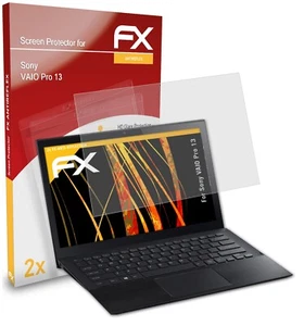 atFoliX 2x Screen Protector voor Sony VAIO Pro 13 mat&schokbestendig - Afbeelding 1 van 9