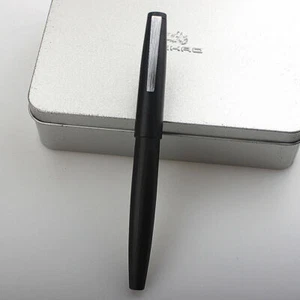 jINHAO 80 Fiber Black Fountain Pen Iridium Nib Rotary Sucking Ink Pen Gift - Picture 1 of 14