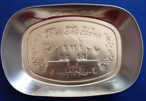 SEGEN SIE DIESES HAUS LEICHTE METALL-SERVIERPFANNE/PERFEKT ZUM VERSCHENKEN! - Bild 1 von 5