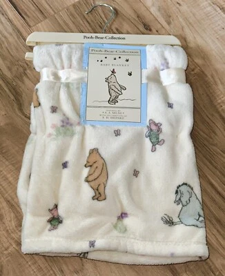 Manta de bebé de felpa Winnie the Pooh de colección de Disney cochecito neutro ojo de lechón Foto 1 de 4