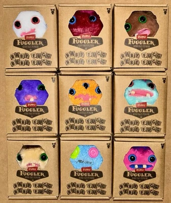Zuru Fuggler Soft Plush Baby Fugg Ugly Monster Complete 9 Set NEW Series 4 Toys - Image 1 of 2