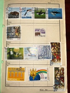 Portugal Commemoratives 1984-1990, used in old approvals booklet - Picture 1 of 11