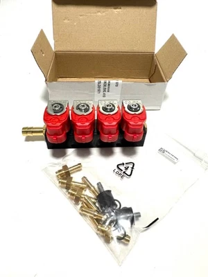 Valtek 4 Zylinder Einspritzung Injektoren Rail 3 Ohm Typ 30 rot für KME STAG LPG - Image 1 of 4