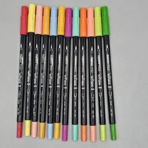 Bolígrafos Marvy vintage Le Plume II 1122 paquete de 12 acuarelas de Japón de colores surtidos - Imagen 1 de 3