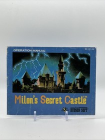 Milon's Secret Castle Nintendo NES Instruction Manual Booklet ONLY Fast Ship!