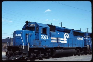 Original Rail Slide - CR Conrail 3373 Newark NJ 4-8-1992 - Picture 1 of 1