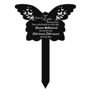 Butterfly Grave Decorations for Cemetery Those We Love Dont Go Away Memoria - Picture 1 of 7
