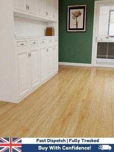 Tablones impermeables para suelo de vinilo de madera de roble claro 10M - Imagen 1 de 9