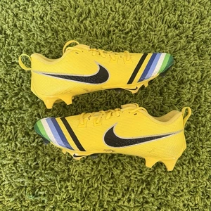 Size 12 Nike OREGON DUCKS PE Vapor Edge 360 Football Stomp Out Cancer Cleats - Picture 1 of 11