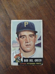 1953 Topps Bob Del Greco #48 Pittsburgh Pirates Good  - Picture 1 of 2