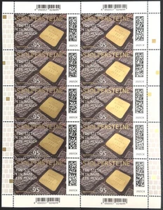 BRD DEZEMBER 2025 STOLPERSTEINE BOGEN 10x 0,95€ MiNr. 3941 GERMANY SHEET MNH !!! - Bild 1 von 2