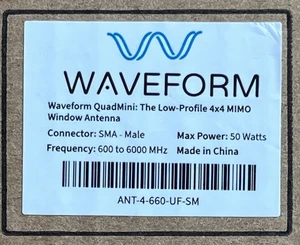 Waveform QuadMini LowProfile Omni 4x4 MIMO Antenna ANT-4-660-UF-SM NIB SealedBox - Afbeelding 1 van 4