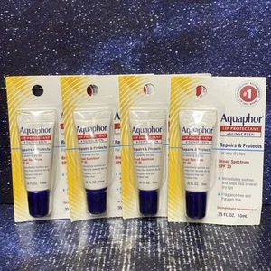 4 X Aquaphor Lip Protectant Plus protezione solare SPF 30 0,35 once ciascuna - Foto 1 di 2