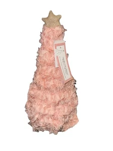 Cupcakes And Cashmere Christmas Tree Pink Tulle Gold Star - Picture 1 of 1