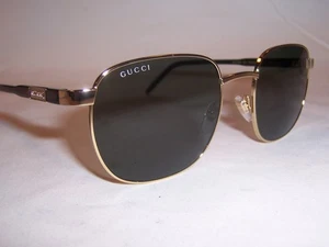 NEW GUCCI SUNGLASSES GG 1799S 001 GOLD/GREY 54MM AUTHENTIC 1799 - Picture 1 of 7