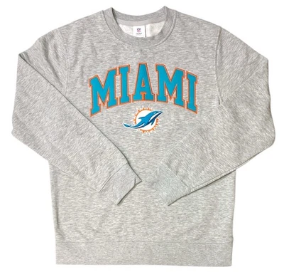 NFL Hombres Miami Dolphins Bordado Suave Acanalado Puño Cuello Redondo Sudadera Varios Foto 1 de 3
