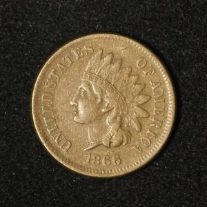 1866 1c Indian Head Cent - Free Shipping USA - Picture 1 of 3