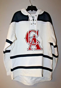 New MLB Los Angeles Angels old time jersey style midweight cotton hoodie men XXL - Picture 1 of 4