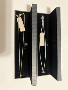 Collar Colgante Inicial NADRI CZ Tono Oro 16" y Tono Plateado Lote 2 - Imagen 1 de 7
