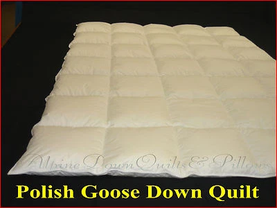 FEATHER FACTORY SINGLE BED SIZE 95% POLISH GOOSE DOWN QUILT WINTER ULTIMATE WARMTH COMFORTER