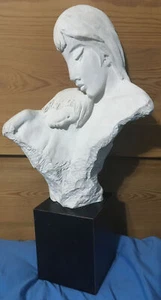 David Fisher Austin Productions 1984 First Moments Bust Sculpture Mother & Child - Picture 1 of 12