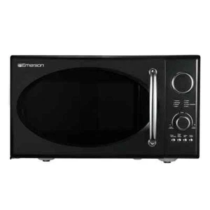 0.9 cu. ft., 800W Retro Black Microwave Oven with Grill - Picture 1 of 8