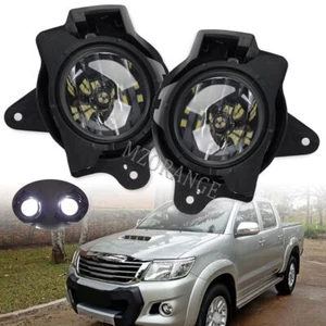 Pair Front Fog Light Driving Lamp For 2011-2015 Toyota Hilux VIGO MK7 W/Harness - Foto 1 di 13